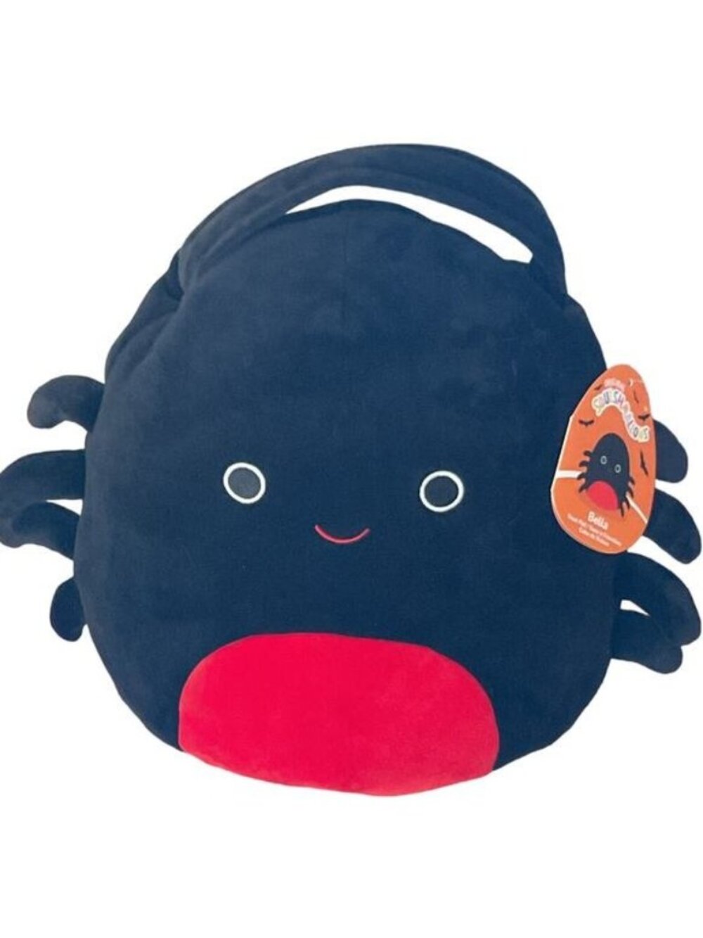 Squishmallows Bella the Spider Halloween Treat Pail 12" Plush Candy Bucket